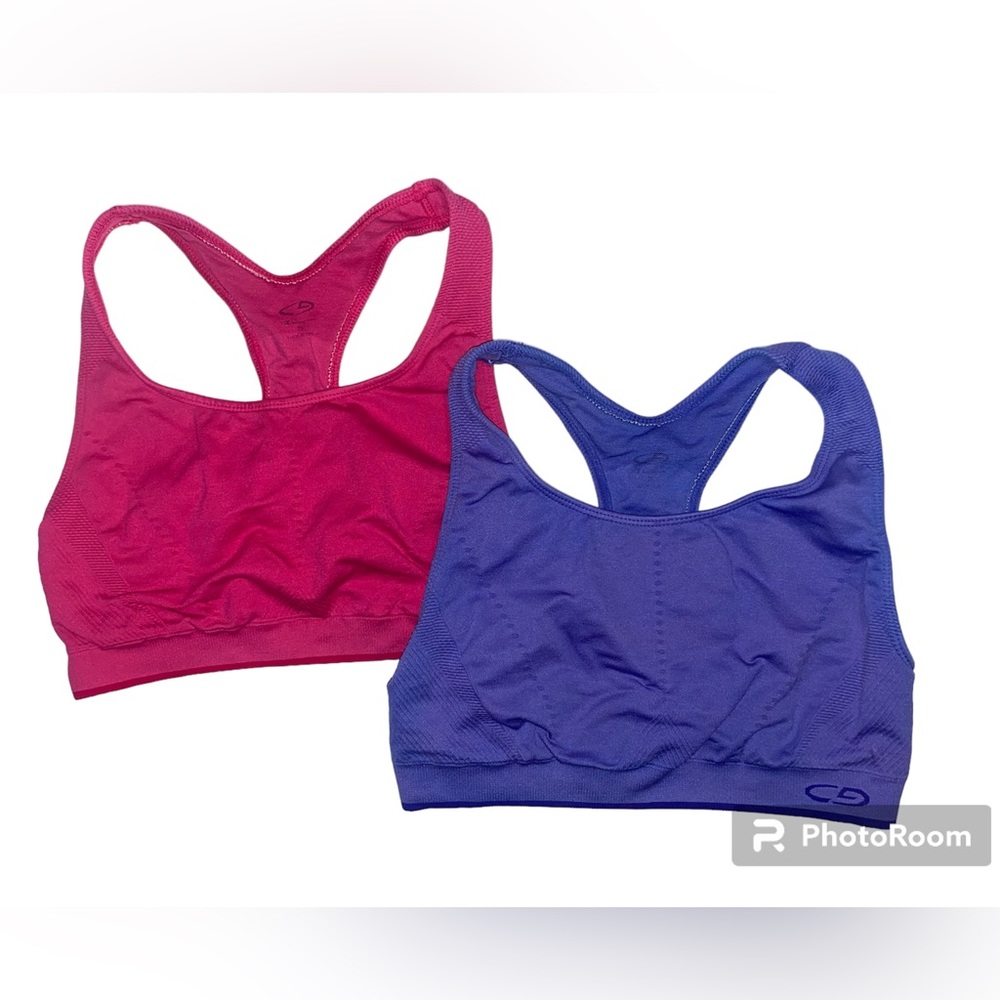 2 Champion Sport Bras Size S - Picture 1 of 8